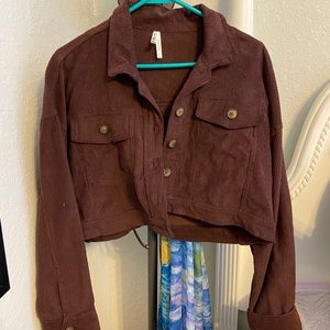 cropped corduroy jacket
